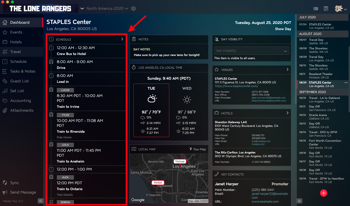 how-to-use-the-schedule-widget-eventric-support